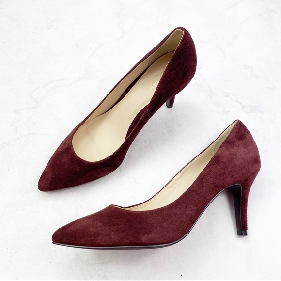 [Cole Haan] Classic Cordovan Suede Juliana Pump - Picture 1 of 6